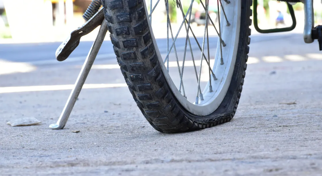 自転車のパンク